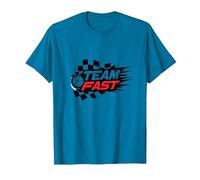 Motif Speedway des passionnés de Course Rapide de l'équipe T-Shirt, Homme, Saphir, 3XL