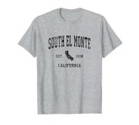 Motif sport vintage South El Monte California CA Noir Pri T-Shirt