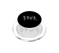 Motif Squelette Dansant Squelette Danse Effrayant Halloween PopSockets PopGrip pour MagSafe