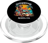Motif Squelette drôle de Hollywood Floride sous Le Soleil Chaud PopSockets PopGrip pour MagSafe