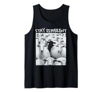 Motif Stay Different Be Unique Sheep avec Un Mouton Noir Débardeur