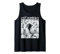 Motif Stay Different Be Unique Sheep avec Un Mouton Noir Débardeur