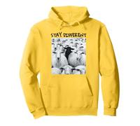 Motif Stay Different Be Unique Sheep avec Un Mouton Noir Sweat à Capuche