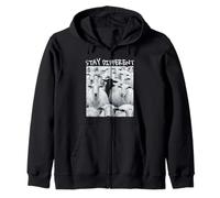 Motif Stay Different Be Unique Sheep avec Un Mouton Noir Sweat à Capuche