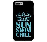 Motif Sun Swim Chill Beach Swimmer Coque pour iPhone 7 Plus/8 Plus