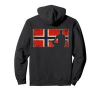 Motif Supporter de la Norvège Football 26 Fan Pride Sweat à Capuche