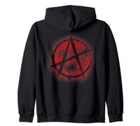 Motif symbole d'anarchie rouge, style graffiti, anarchisme, punk Sweat à Capuche