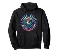 Motif Symbole Triangle œil Qui voit Tout Sweat à Capuche