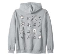 Motif Symboles Ninja Japonais Sweat à Capuche