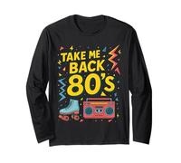 Motif « Take Me Back to the 80's Sweet Memories » Manche Longue