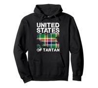 Motif Tartan des États-Unis Sweat à Capuche