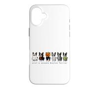 Motif Terrier de Boston pour Halloween Coque pour iPhone 16 Plus