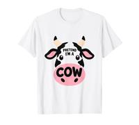 Motif tête d'animal de la Ferme Humoristique « Pretend I'm a Cow » T-Shirt