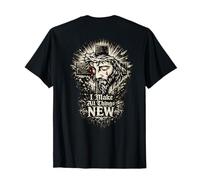 Motif tête de Jésus à l'intérieur, Couronne d'épines, Dos T-Shirt