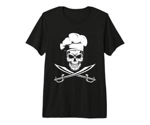 Motif tête de Mort Cool pour Un Cuisinier T-Shirt Haut de Gamme