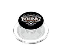 Motif tête de Mort de Chauve-Souris effrayante pour Halloween PopSockets PopGrip pour MagSafe