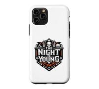 Motif tête de Mort effrayante d'halloween The Night is Young Coque pour iPhone 11 Pro