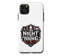 Motif tête de Mort effrayante d'halloween The Night is Young Coque pour iPhone 11 Pro Max