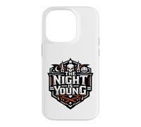Motif tête de Mort effrayante d'halloween The Night is Young Coque pour iPhone 14 Pro