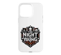 Motif tête de Mort effrayante d'halloween The Night is Young Coque pour iPhone 15 Pro Max