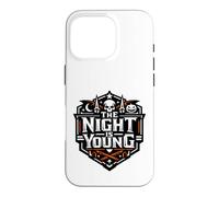 Motif tête de Mort effrayante d'halloween The Night is Young Coque pour iPhone 16 Pro