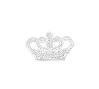 Motif thermocollant strass - 12,9 x 9 cm - Couronne