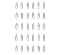 Motif Thermocollant Transfert Customisation Textile Plume Argenté 1cm