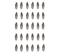 Motif Thermocollant Transfert Customisation Textile Plume Noir 1cm