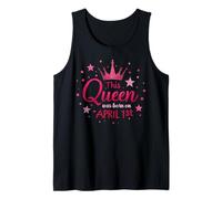 Motif « This Queen Was Born on April 1st Birthday » Débardeur