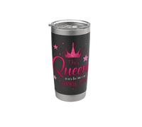 Motif « This Queen Was Born on April 1st Birthday » Gobelet isotherme en acier inoxydable double paroi