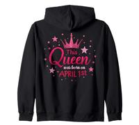 Motif « This Queen Was Born on April 1st Birthday » Sweat à Capuche