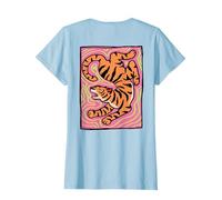Motif tigre dans le dos, design artistique trippe, année du tigre T-Shirt