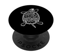 Motif Tortue de Fatigue Chronique pour la Sensibilisation au SFC ME PopSockets PopGrip Adhésif