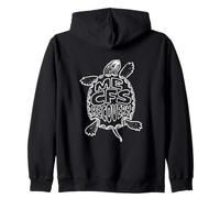 Motif Tortue de Fatigue Chronique pour la Sensibilisation au SFC ME Sweat à Capuche