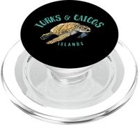 Motif Tortue de mer des îles Turques et Caïques PopSockets PopGrip pour MagSafe