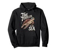 Motif Tortue de mer Voyageur dans Le Temps Sweat à Capuche