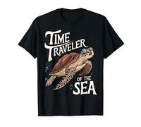 Motif Tortue de mer Voyageur dans Le Temps T-Shirt