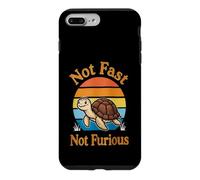 Motif Tortue Mignonne Not Fast Not Furious pour Les Amoureux des Animaux Coque pour iPhone 7 Plus/8 Plus