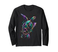 Motif Tortue Océan Animal Mer Amour Manche Longue