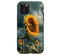 Motif Tournesol Audacieux avec Un Ciel de Mauvaise Humeur esthétique Coque pour iPhone 11 Pro