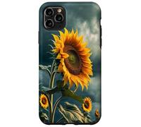 Motif Tournesol Audacieux avec Un Ciel de Mauvaise Humeur esthétique Coque pour iPhone 11 Pro Max