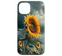 Motif Tournesol Audacieux avec Un Ciel de Mauvaise Humeur esthétique Coque pour iPhone 13