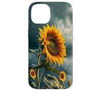 Motif Tournesol Audacieux avec Un Ciel de Mauvaise Humeur esthétique Coque pour iPhone 14
