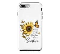 Motif Tournesol et Papillon avec Citation « Be The Sunshine » Coque pour iPhone 7 Plus/8 Plus