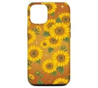 Motif Tournesol Orange brûlé en Terre Cuite Coque pour iPhone 12/12 Pro