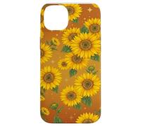 Motif Tournesol Orange brûlé en Terre Cuite Coque pour iPhone 14 Plus
