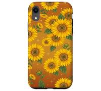 Motif Tournesol Orange brûlé en Terre Cuite Coque pour iPhone XR
