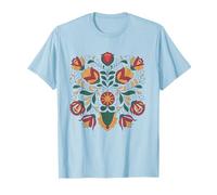 Motif Traditionnel bulgare Shevitsa Fleur Art Populaire T-Shirt