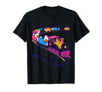 Motif Train néon Riding The Rails of Baseball T-Shirt