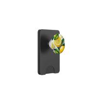 Motif Tranche de Citron Agrumes Botanique Art Design PopSockets PopWallet pour MagSafe